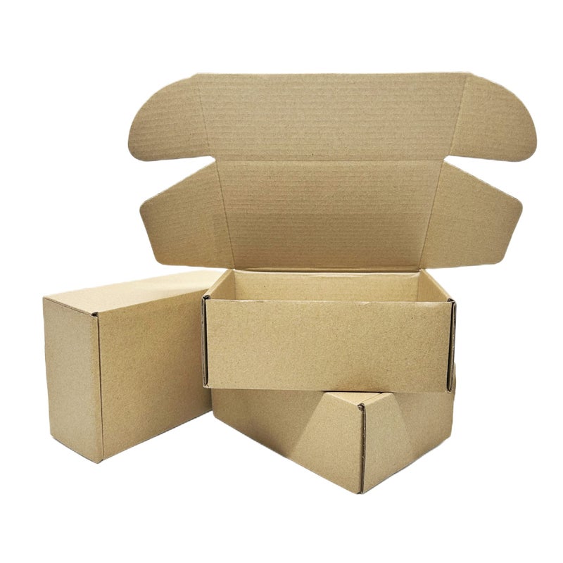 Yzjcafriz 6x4x2.2 Inches Small Shipping Boxes 50 Pack Corrugated Cardboard Packaging Business Moving Mailing Box - Image 1